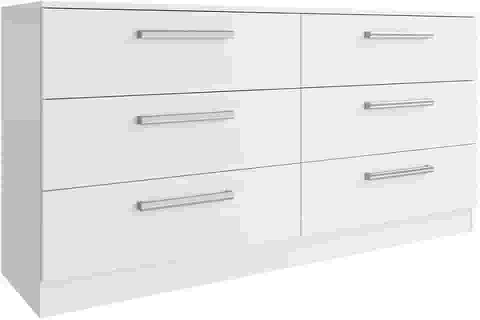 Comoda Madesa 3435092 6 Gavetas Branco SE