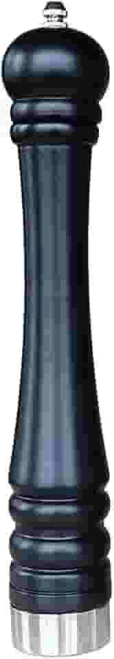 Moedor de pimenta, moedor de pimenta grossa de madeira, moedor de pimenta preta manual ajustável para churrasco, restaurante doméstico, moedor de pimenta de cor preta