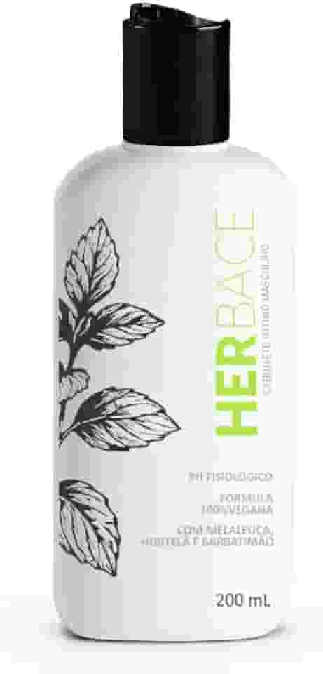 Sabonete Íntimo Masculino Vegano Herbace | Melaleuca, Hortelã & Barbatimão | Sem Parabenos (200 ml – Frasco)