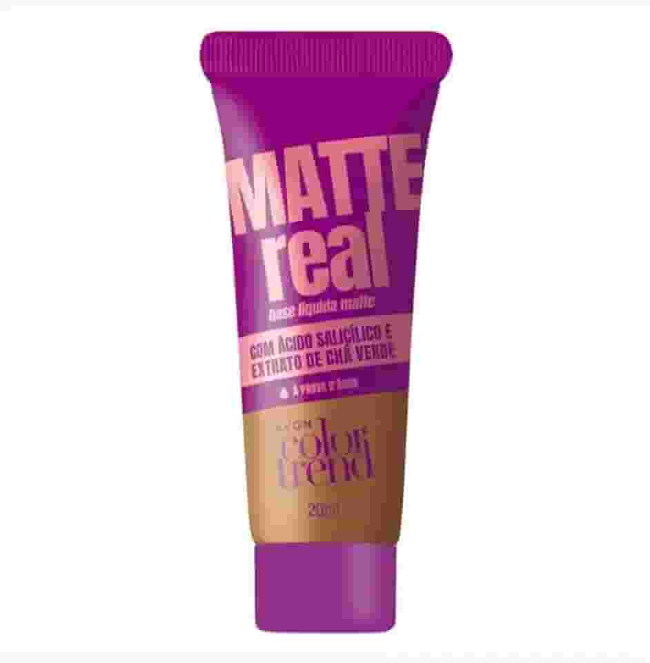 Base Líquida Matte Real Color Trend 420Q - Cor Nova A Prova D'água - Avon