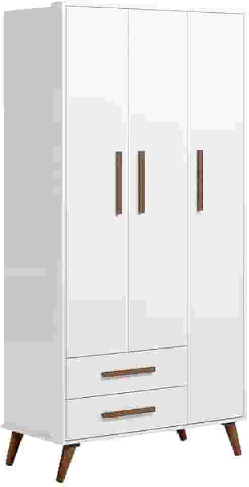 Guarda Roupa Roupeiro Infantil Qencanto Retrô Qmovi Branco