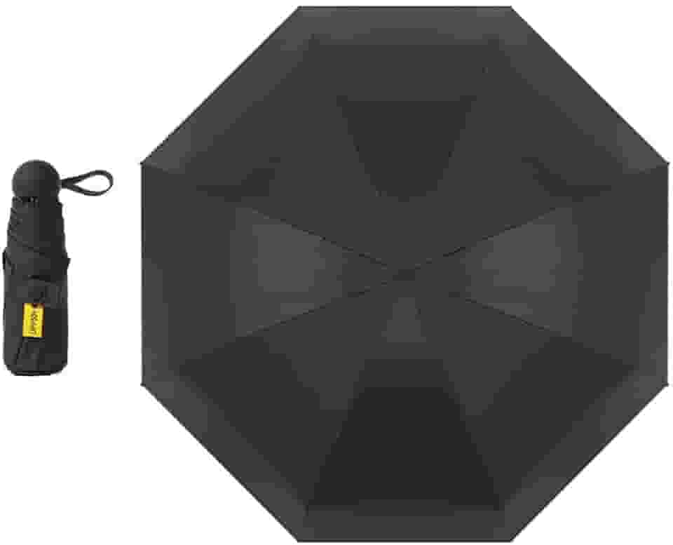 Mini guarda-chuva pequeno com estojo leve design compacto para viagens, leve, portátil, ao ar livre, sol e chuva, guarda-chuvas modernos
