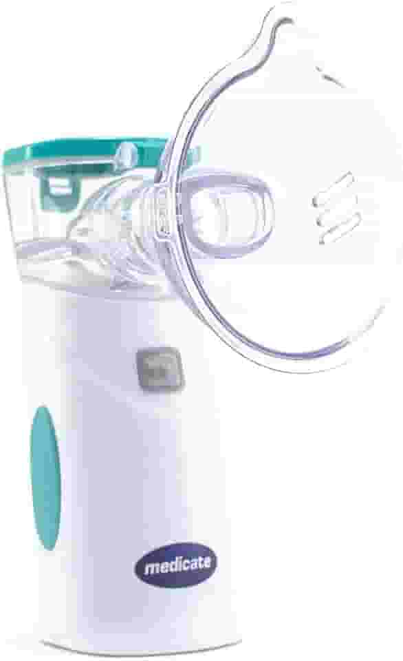 Medicate Inalador Portátil Mesh Colors Verde Com Bateria Recarregável + Fonte Verde