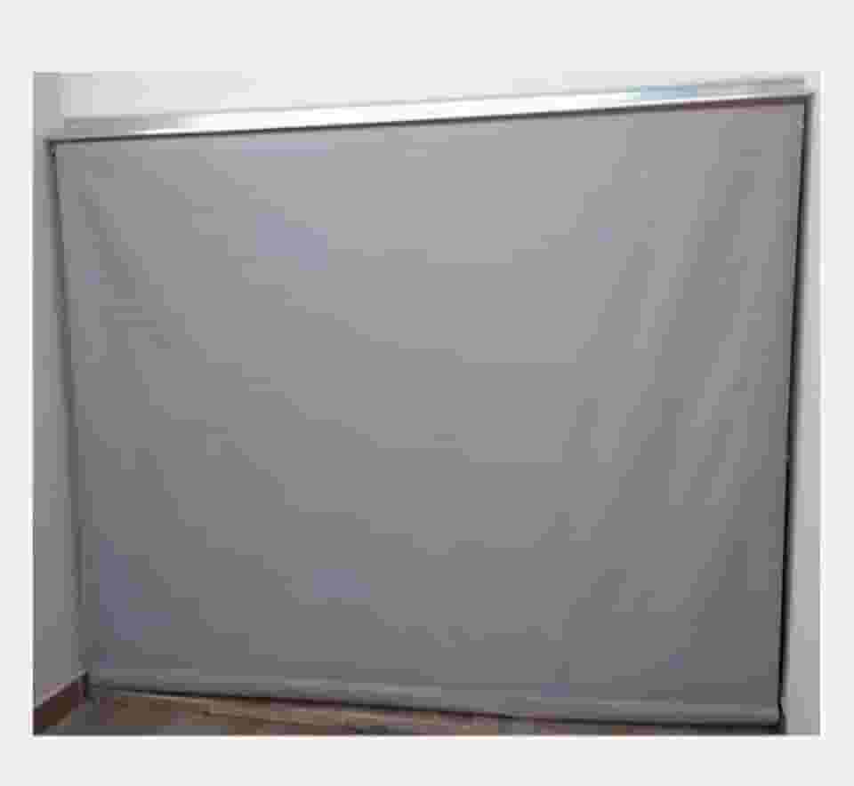 Toldo Cortina Retrátil Completo Várias Medidas Alta Resistência Cor Cinza (2,20m x 2,60m)