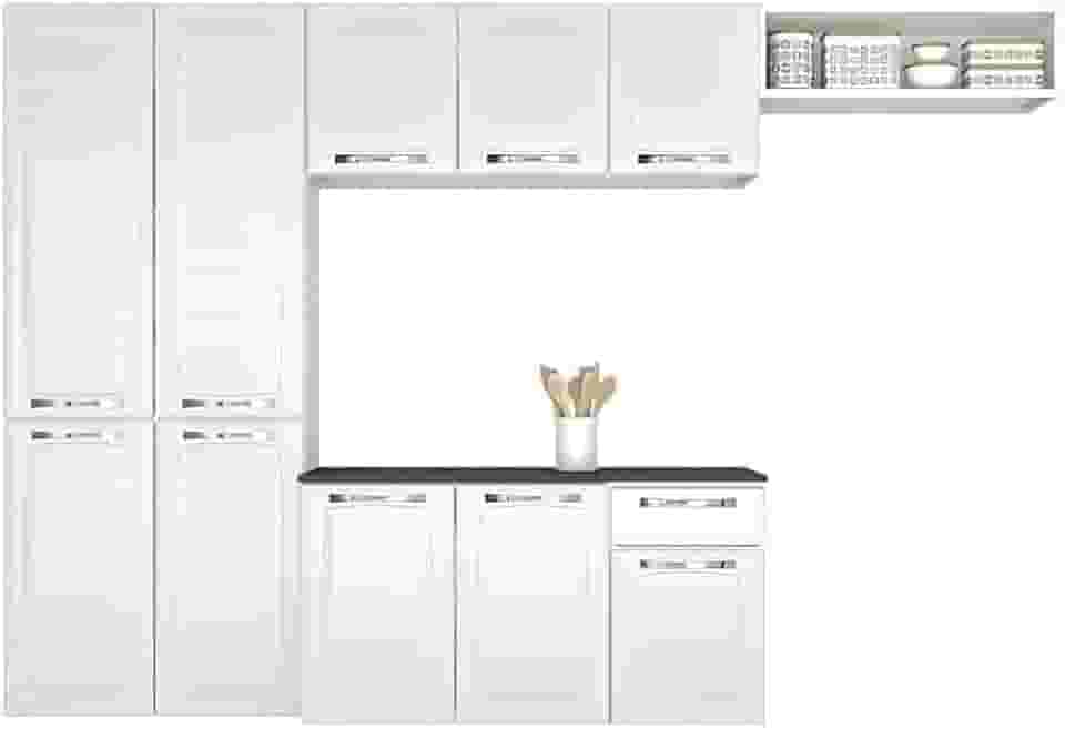 Cozinha Itatiaia Compacta em Aço Amanda 2023 4 Peças Branca
