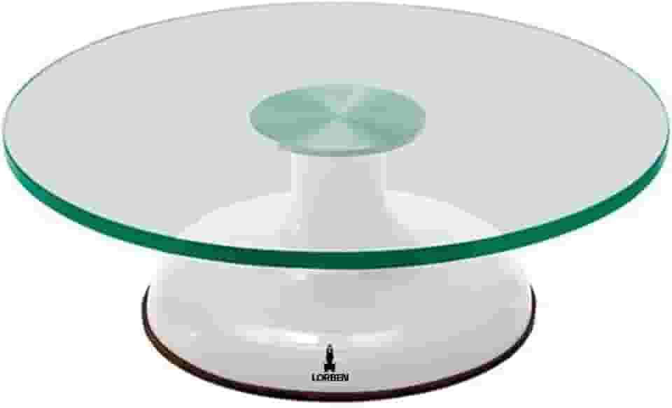 Bailarina Giratória Bolo Torta Vidro Rolamento Duplo Lorben