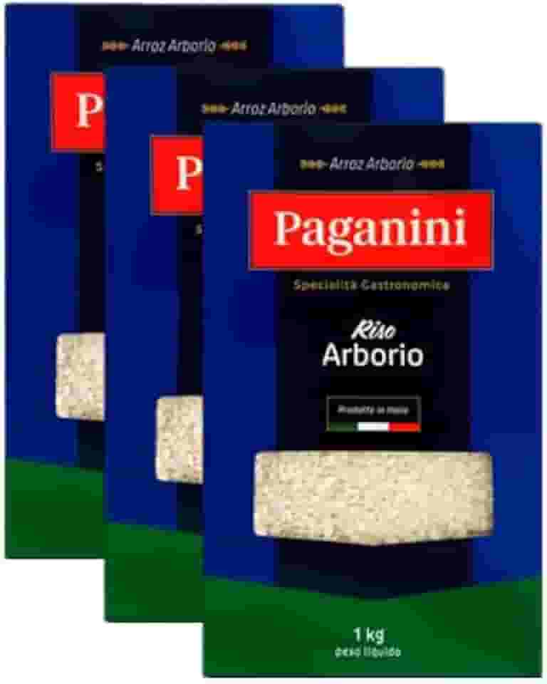 Kit 3X: Arroz Arbóreo Italiano Paganini 1kg