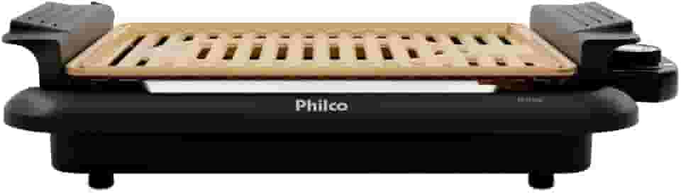 Churrasqueira Elétrica Philco 1200W ; Desmontável e fácil de limpar; 5 níveis de temperatura, Antiaderente Gold PCQ10A - 220V