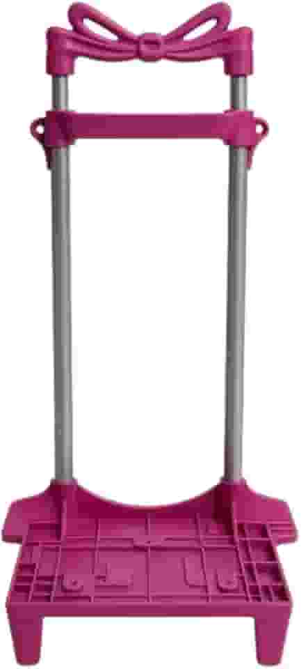 Carrinho Para Mochila Escolar Universal 2 Haste C/Trava 40 (Rosa)