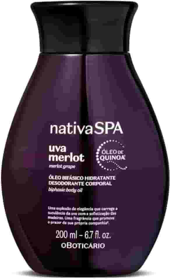 Óleo Bifásico Hidratante Desodorante Corporal Nativa Spa Uva Merlot 200ml
