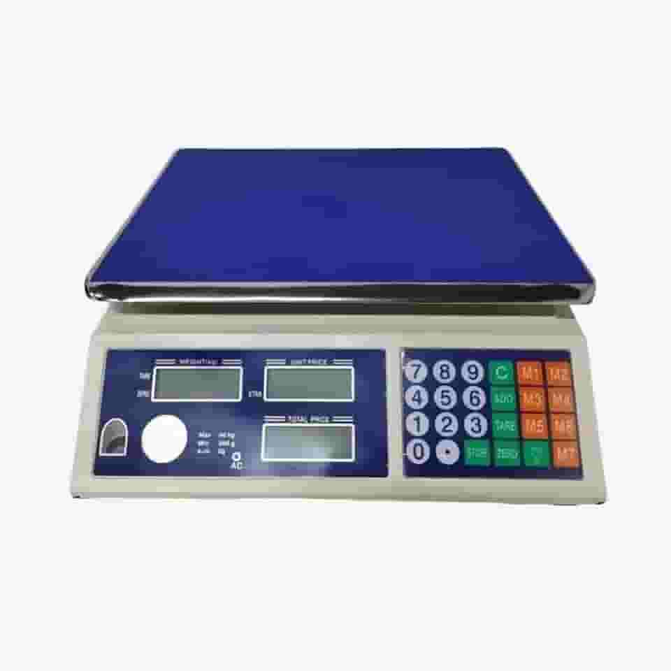 Balança Digital Comercial 40Kg - Bivolt 110/220V, Recarregável, Alta Precisão, para Loja/Mercado/Açougue, Resistente e Prática para Uso Intensivo (MIS 2g-40Kg)