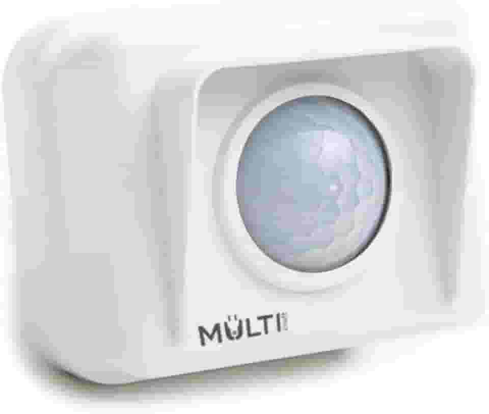 Sensor de Presença Externo para sobrepor em parede com ajuste de tempo, sensibilidade e acionamento da fotocélula Multicraft