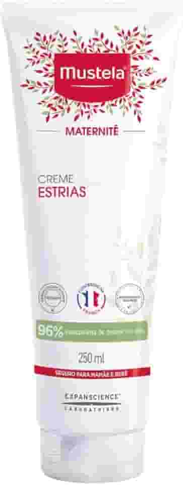 Mustela Maternité Creme Estrias 250Ml - Previne Estrias Com Ação 3 Em 1: Hidrata Reforça A Elasticidade E Acalma A Sensação De Coceira - Com 96% De Ingredientes De Origem Natural