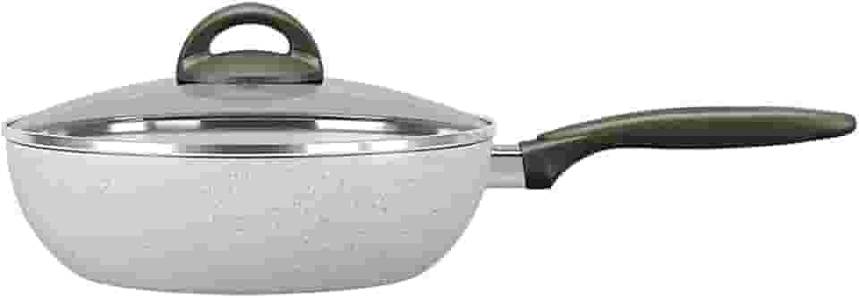 Brinox - Wok com Tampa 28Cm 4,1L Ceramic Life Suprema - Vanilla