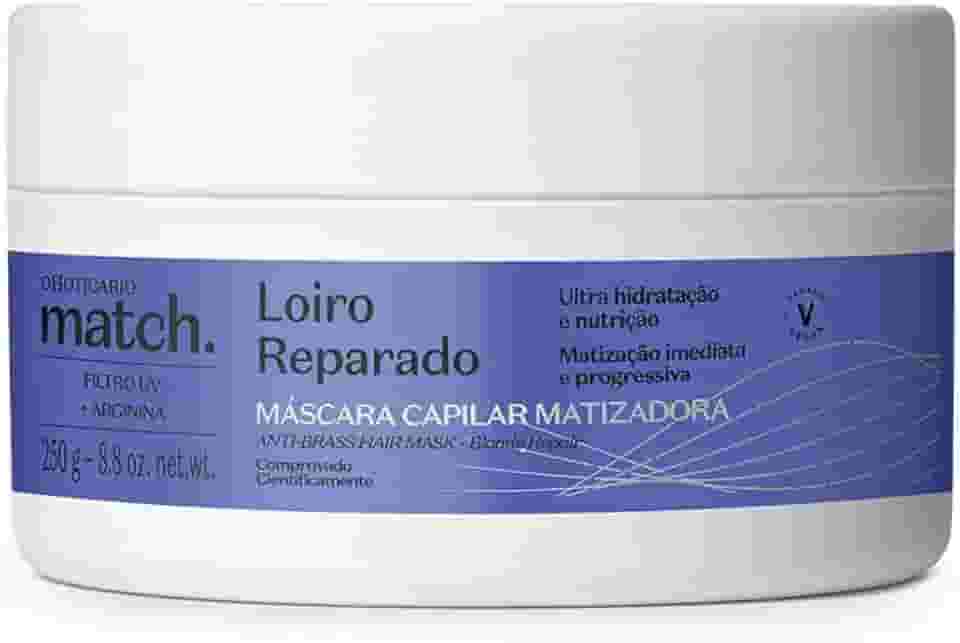O BOTICARIO MATCH MASCARA MATIZADORA LOIRO REPARADO 250g