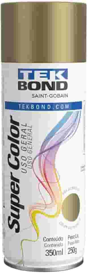 Tinta Spray Dourado Aerossol TekBond Uso Geral 350ml/250g
