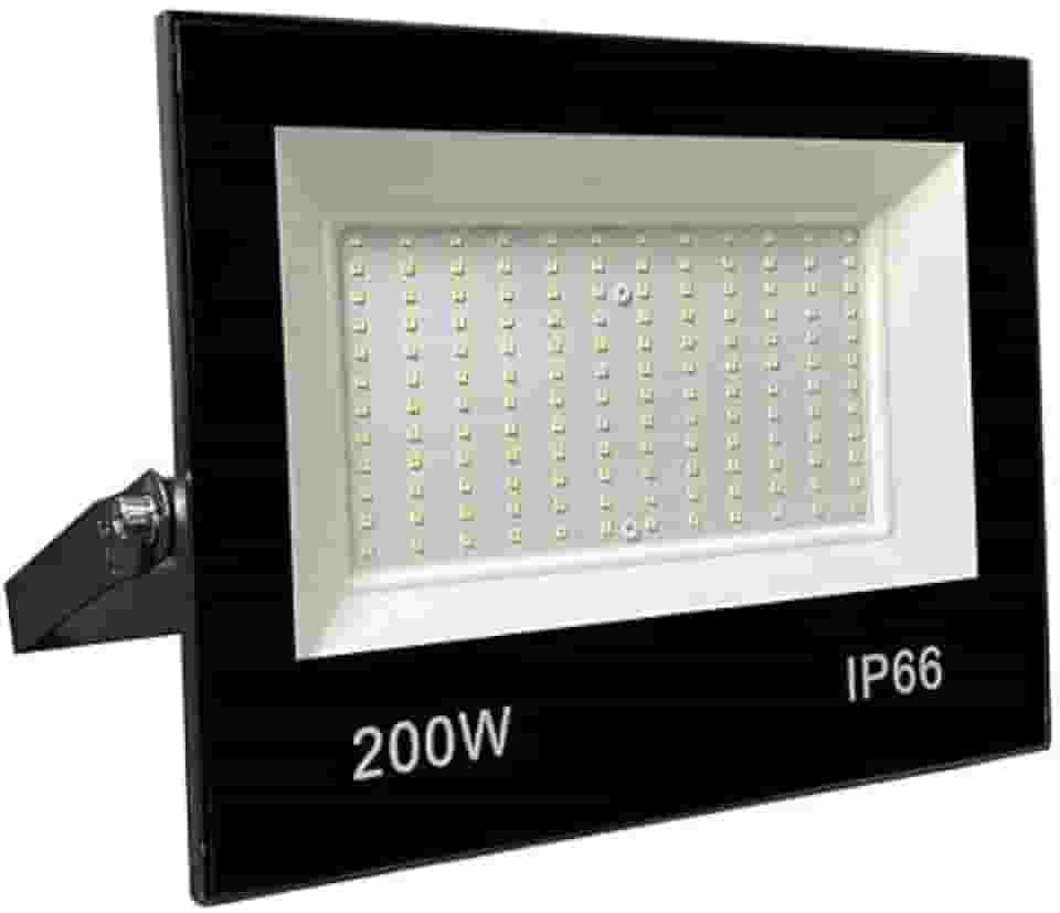 Refletor LED SMD Holofote 200w Branco Frio 6000K Resistente Prova D'água Projetor Slim 6500K Luz Iluminação Piscina