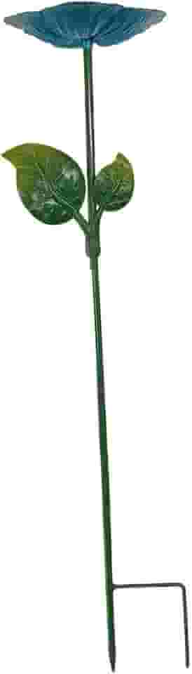 Alimentador de Pássaros de Ferro para Decoração de Quintal, Banheira para Pássaros, Alimentador de Pássaros para Pátio, Quintal E Decoração Externa, Azul