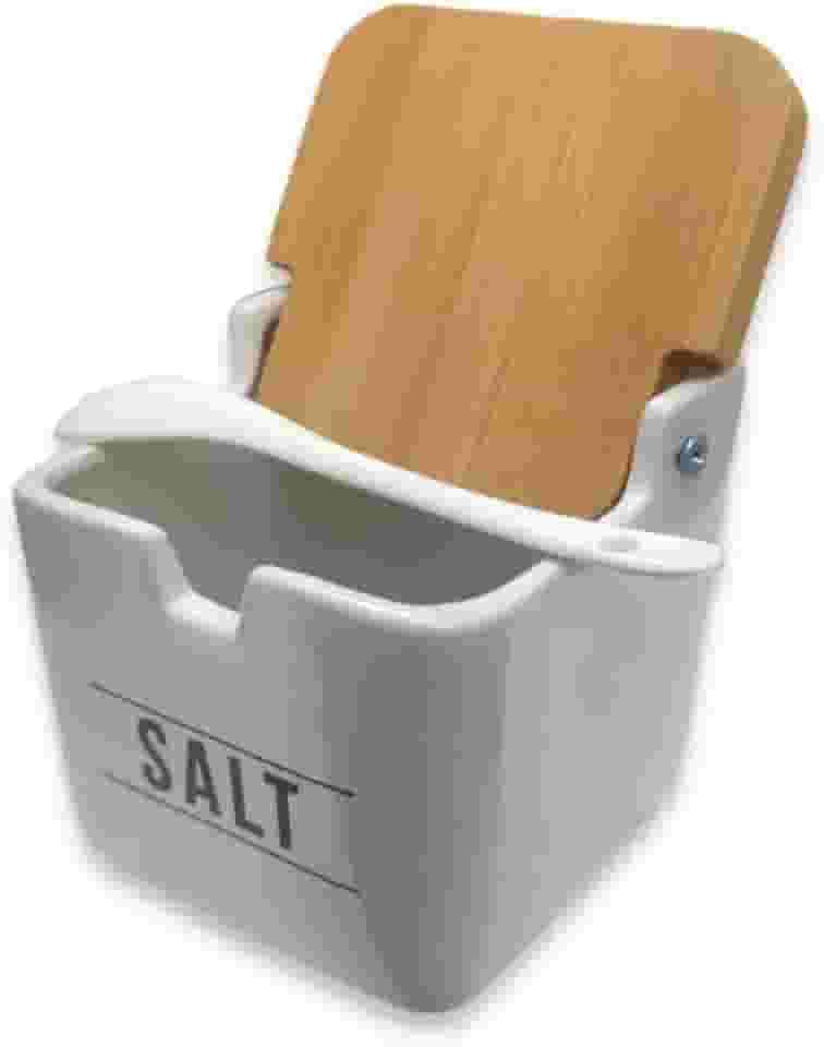 Haüskraft -Saleiro de porcelana Manhattan branco 270 ml