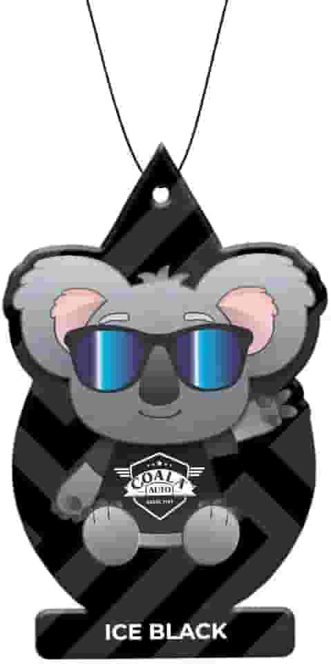 Coala Odorizador para Carro Folhinha Perfumada 10g Ice Black