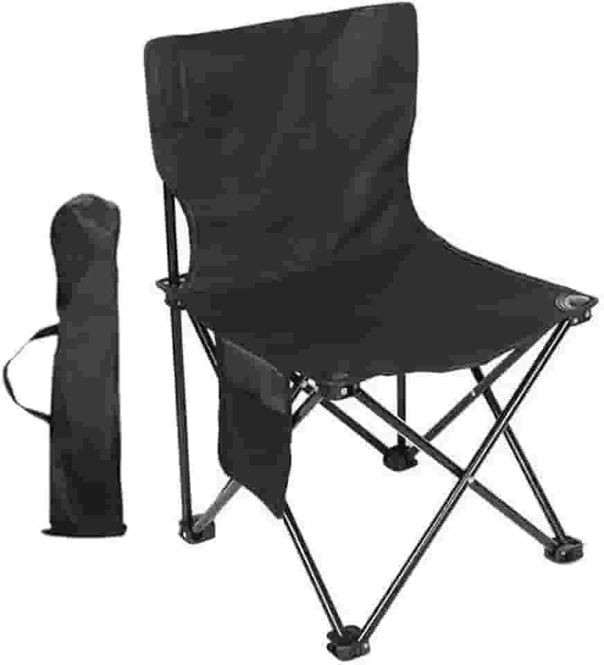Cadeira Portátil Dobrável Com Porta Copo Para Praia Camping Pesca + Bolsa de Transporte Sortida
