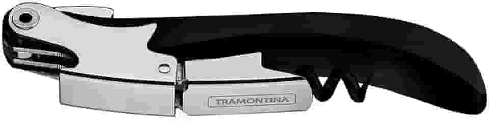 Abridor/saca-rolhas Sommelier - 2 Estágios Tramontina Preta