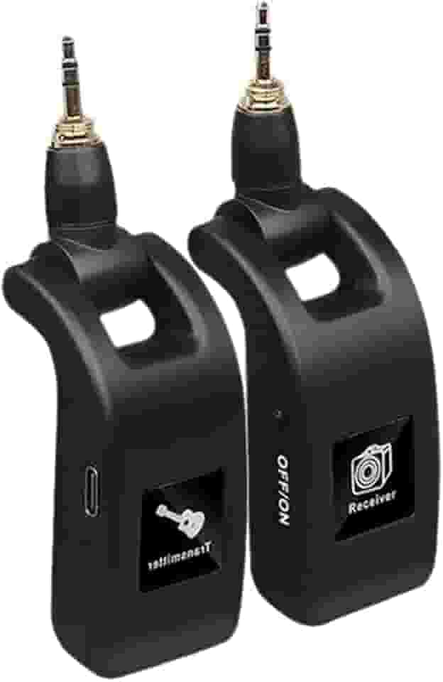 Transmissor Receptor Guitarra Sem Fio P2 + P10 Baixo Violão