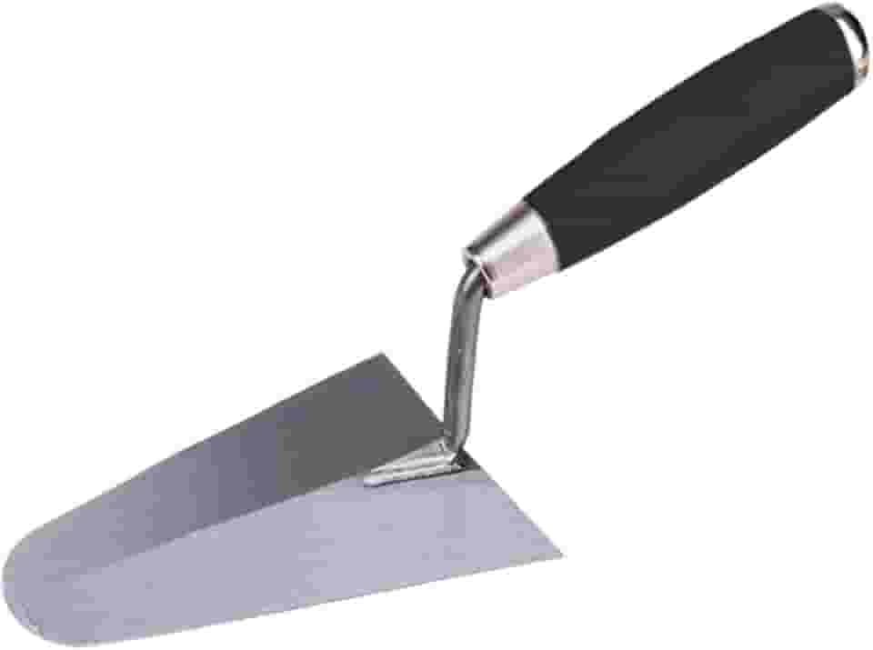 Colher de Pedreiro, Metal com Cabo de Madeira, Ferramenta para Alvenaria e Reboco