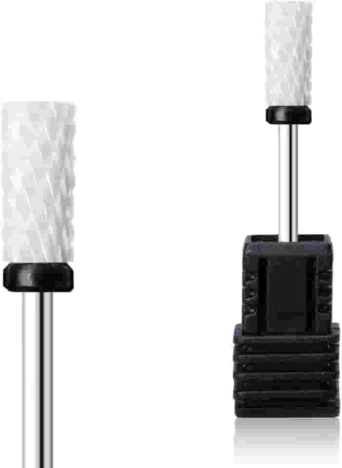 Broca Cerâmica Unha Acrigel Porcelana Manicure Large Preto Para Manicure Uso Profissional ou Caseiro