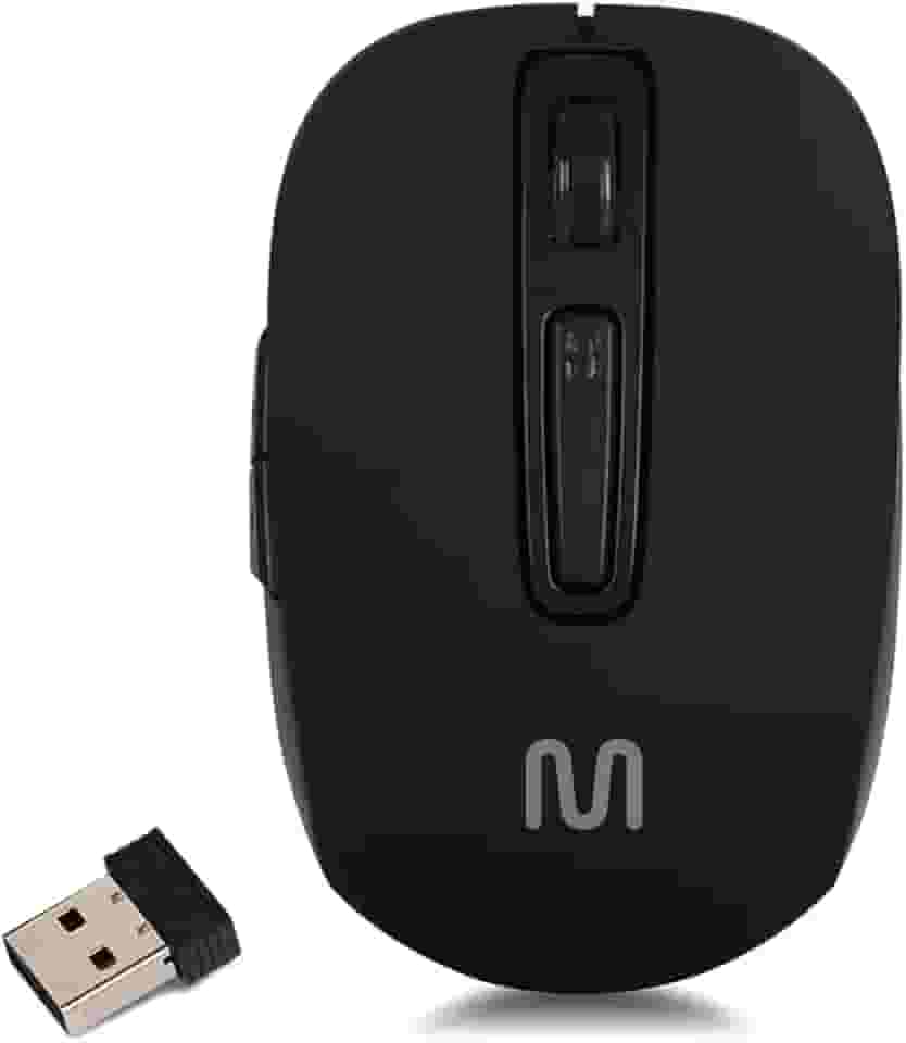 Mouse sem Fio Multi Wave Recarregável USB com DPI Ajustável 800-1600, Bateria de Lítio e Carregamento Rápido via Micro USB – Compacto MO277