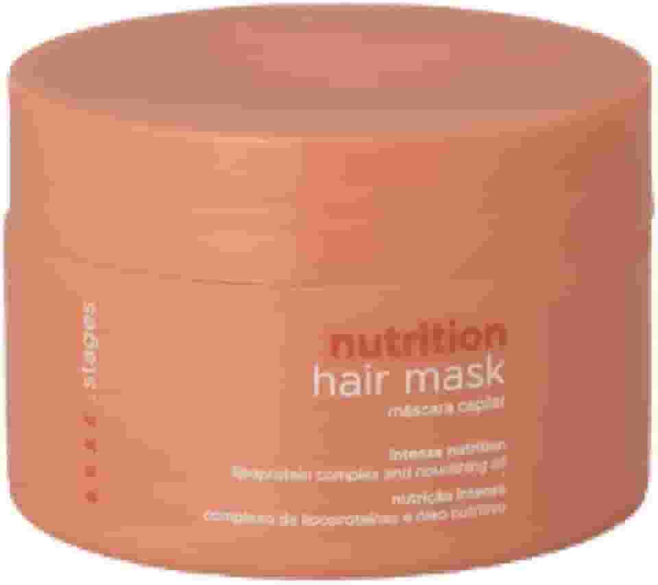 Máscara Capilar BRAÉ Stages Nutrição - Condicionante 200g, Deep Nutrition e Brilho Intenso para Cabelos Macios