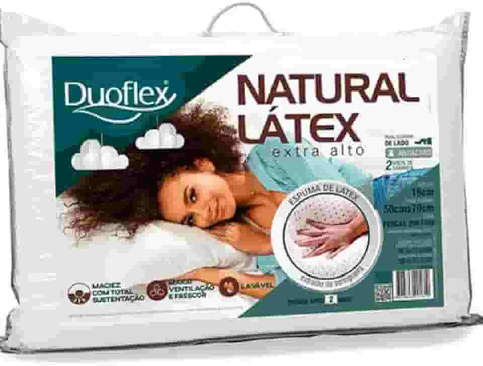 Travesseiro Natural Látex Extra Alto Tradicional