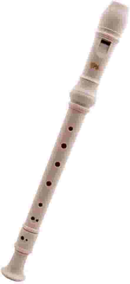 Flauta Doce Germânica Iniciante Bege Escolar Musical PHX