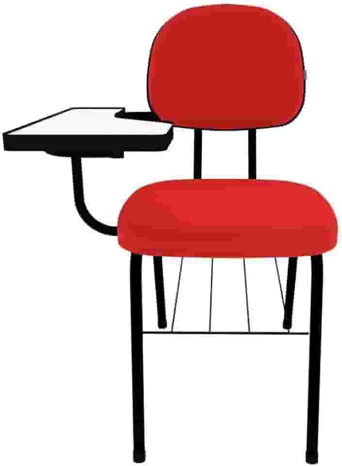 Cadeira para Escritório Universitária Ecoflex Vermelho
