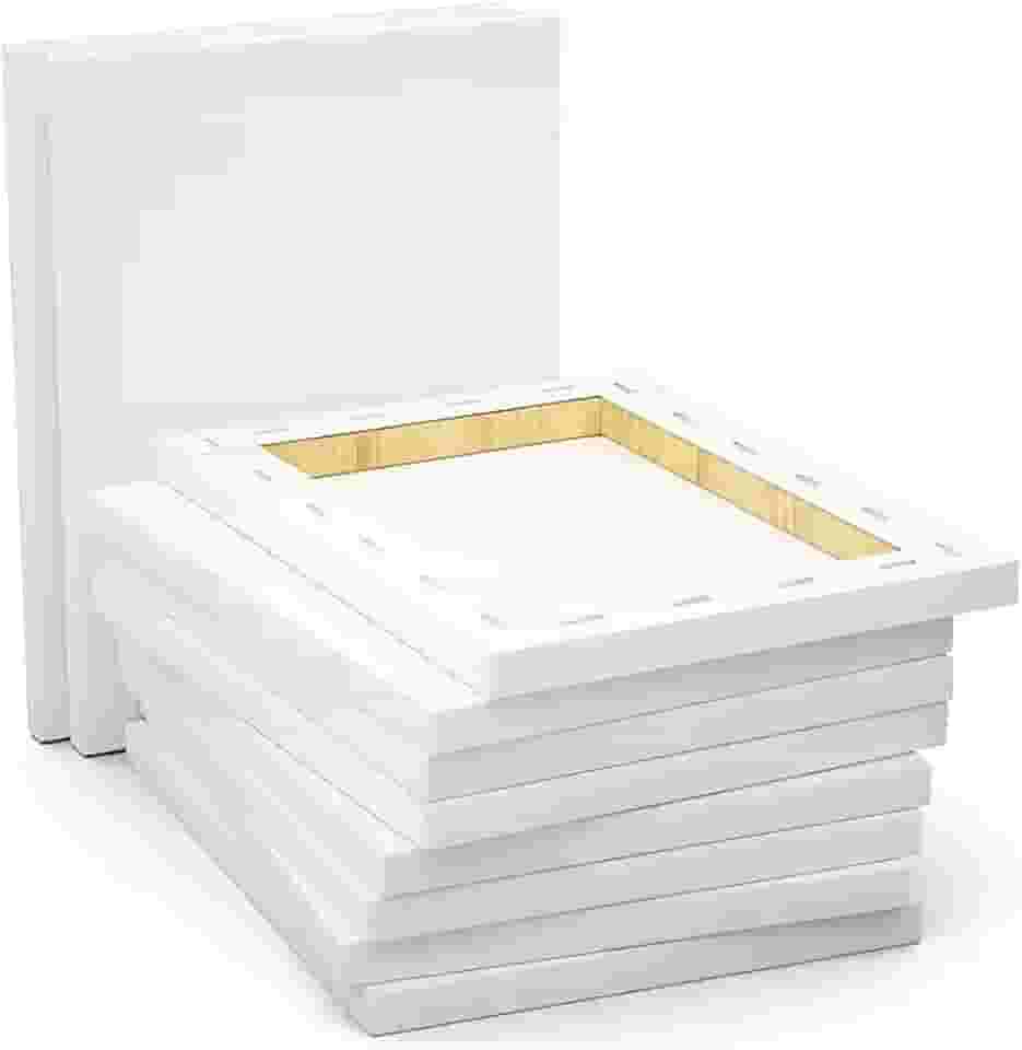 Tela de Pintura, Supertela Artefatos de Madeira, Branca, 15x15 cm