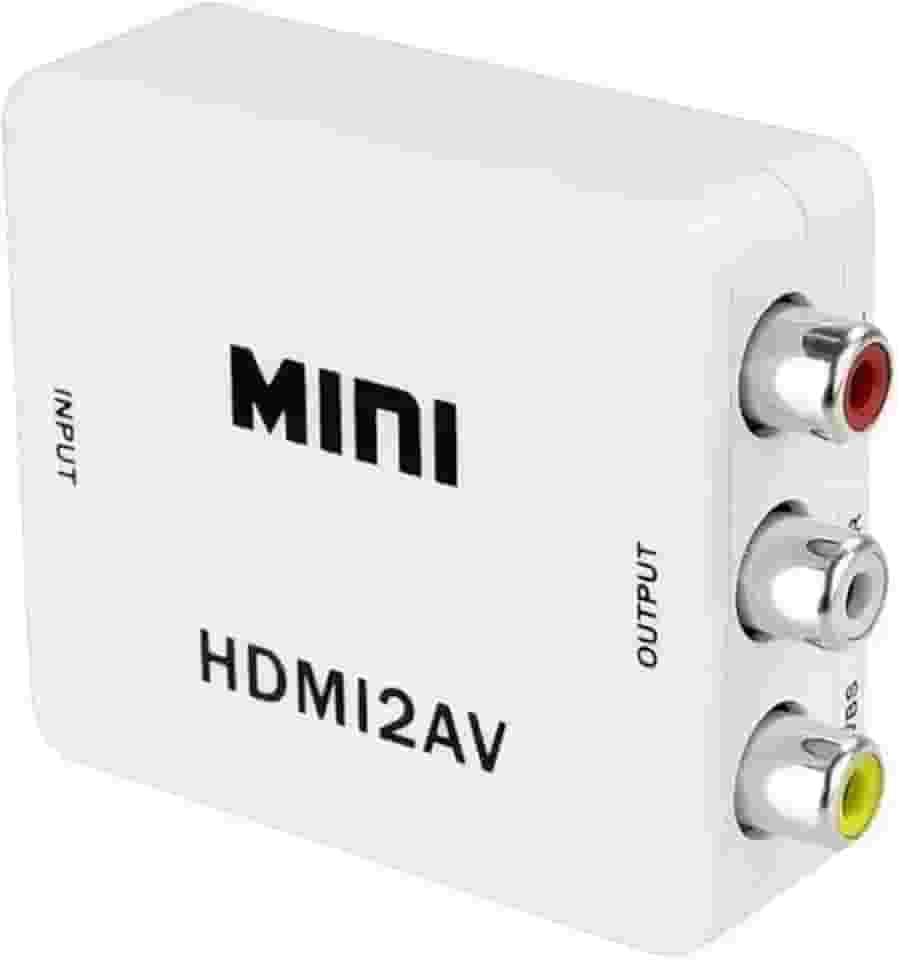 Conversor HDMI para RCA, HDMI AV para 720p ou 1080p,composto de áudio e vídeo analógico para TV mais antiga, PC, Laptop, Xbox, HDTVe e Nitendo 64