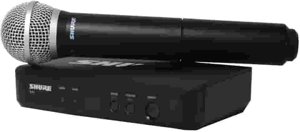 Microfone de Mão Sem Fio Shure BLX24/PG58, Cápsula PG58