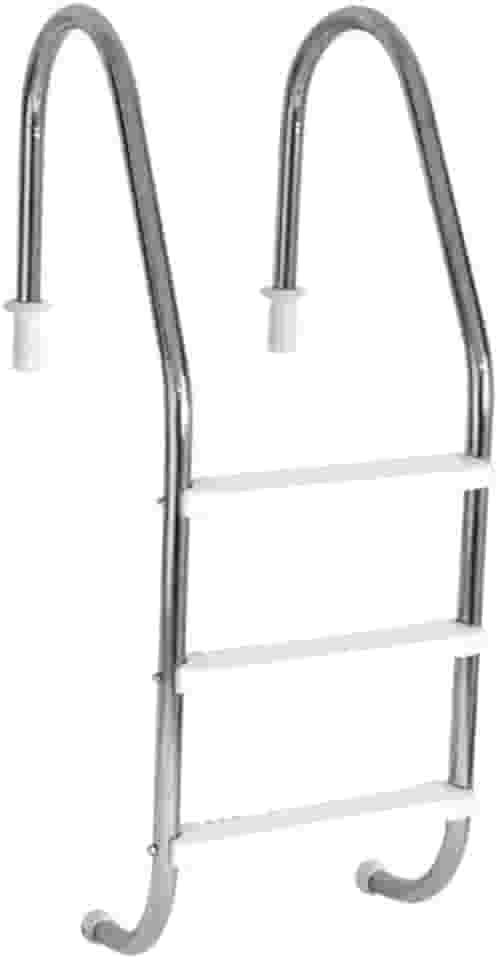Para Piscina Em Aço Inox Com 3 Degraus Abs Reforçada inox piscina Antiderrapante e Resistente à Corrosão, Ideal para Piscinas de Fibra, Vinil e Alvenaria(Banco)