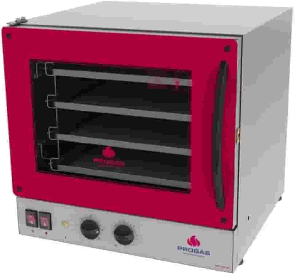Forno Turbo Elétrico Fast Oven Prp-004 Plus Vermelho - Progas Digital 220v