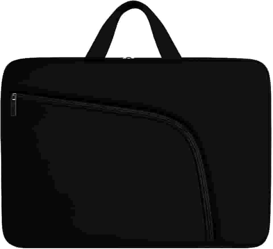 Capa para Notebook 15.6 Polegadas, Resistente à Água, Leve (150g), com Alça e Bolso Frontal, Case Protetora Slim para Trabalho, Faculdade e Viagem, Alça Reforçada, Neoprene - Qualidade Premium
