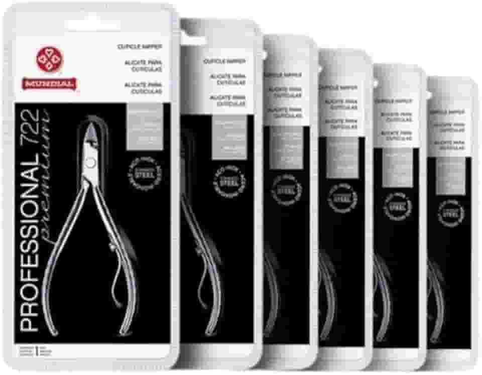 Kit 6 Alicates de Cutícula 722 Mundial Profissional