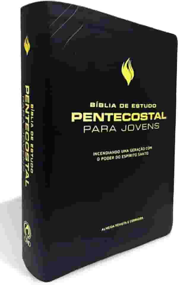 BÍBLIA DE ESTUDO PENTECOSTAL PARA JOVENS MÉDIA LUXO PRETA