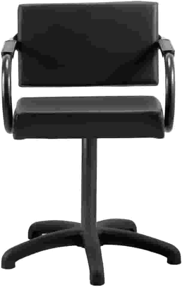Cadeira de Cabeleireiro Salão de Beleza e Barbearia Dompel Titan Fixa Stand Estofado Preto
