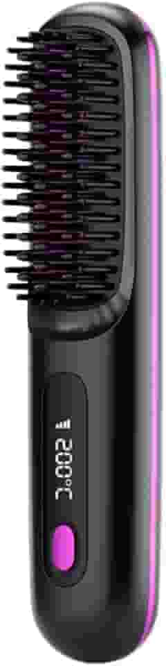 Escova Alisadora de Cabelo Portátil Sem Fio Recarregável