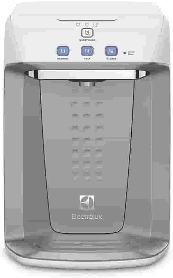Purificador de Água Gelada Fria e Natural Elétrico Compacto Eletronico placa Electrolux Alerta troca de Filtro refil 12 meses ou 3000l Painel Touch Bivolt Branco PA21G