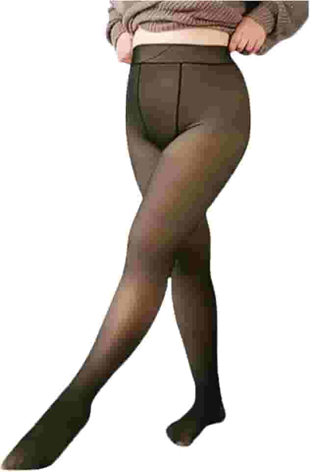 Meia-Calça Térmica Forrada Peluciada TAM G (40-44) Premium Translúcida Pelinho Flanelada Prime