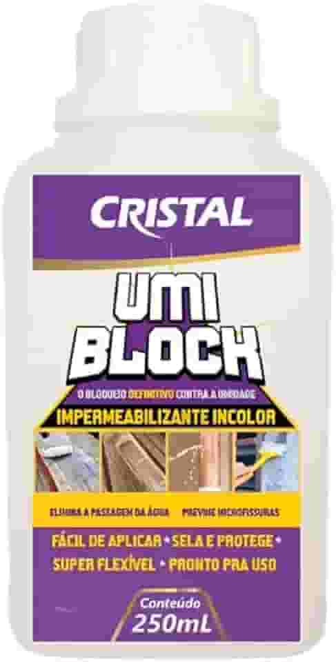 Cristal Umi Block, Impermeabilizante Incolor para Reparos, 250ml, Vedação de Infiltrações e Vazamentos