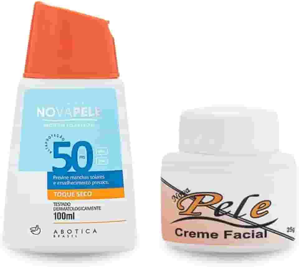 Kit Creme Melasma Nova Pele e Protetor Solar FPS 50-100ml