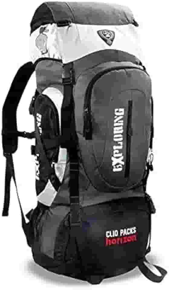 MOCHILA RESISTENTE 70L VIAGEM CAMPING TRILHA PESCA IMPERMEÁVEL (Cinza)