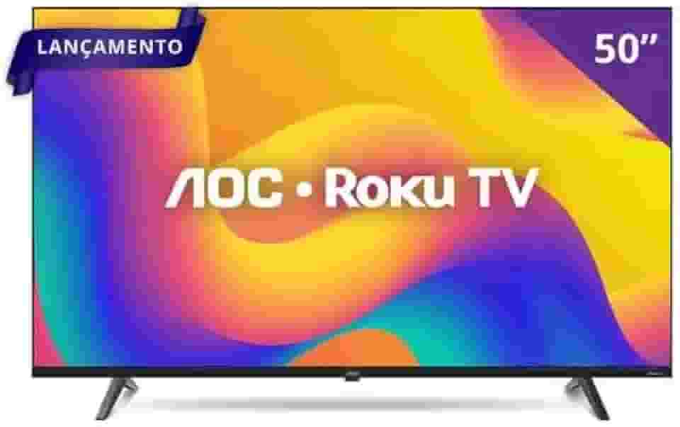Smart TV 50' 4K UHD AOC Roku TV 50U7045/78G